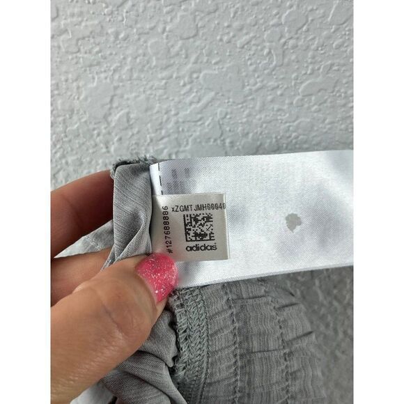 Adidas Pacer 3-Stripes Woven Heather Gray Athletic Running Shorts XL Lightweight - Picture 11 of 11